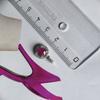 Серебряная подвеска с рубином 1.5ct, фианитами (2205289)