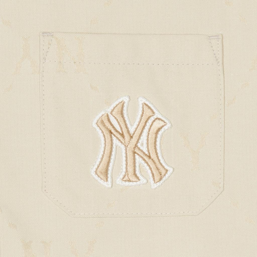 New MLB All Over Print Shirt Spring Fall Kids' Cream 7AWSMD141-50CRS