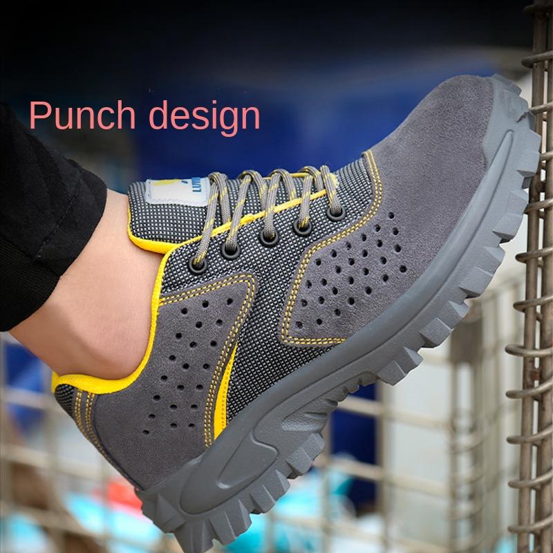 Labor Insurance Shoes Men's Steel Head Anti-smashing, Anti-piercing and Anti-skid Welder Shoes