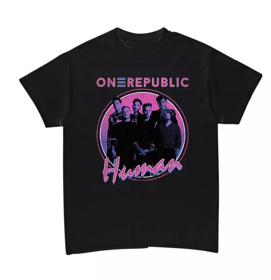 

SALE Vtg Onerepublic Band Human Tour Cotton Black Full Size Unisex Shirt Unisex T-Shirt M