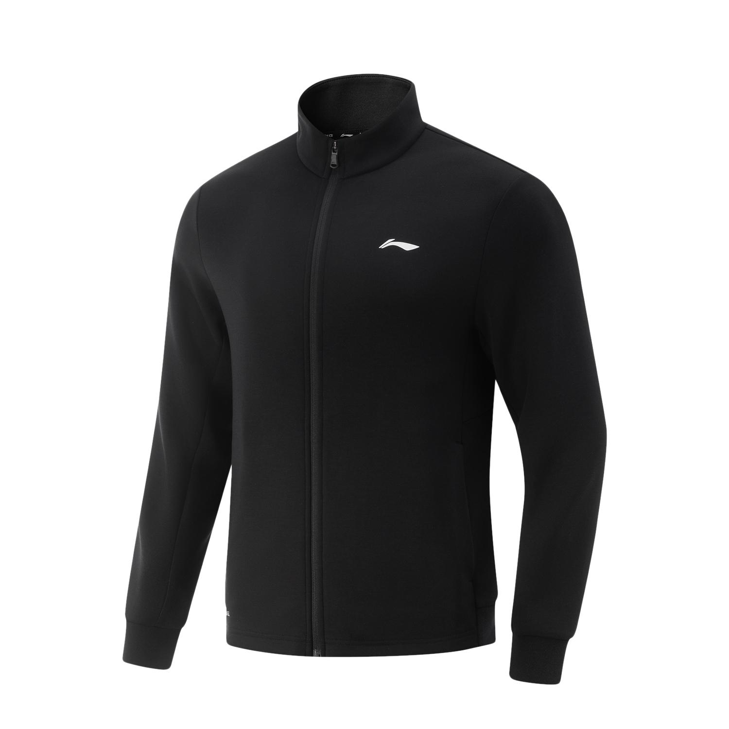 

LiNing Серия Фитнес Повседневная Удобная Простая Универсальная Спортивная Куртка на Молнии со Стойкой Мужская Куртка AWDV935-3 M