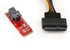 Convertisseur Adaptateur - U2 - M2 PCIe M Key - MiniSAS SFF-8643 - Cordon 1m - Noir
