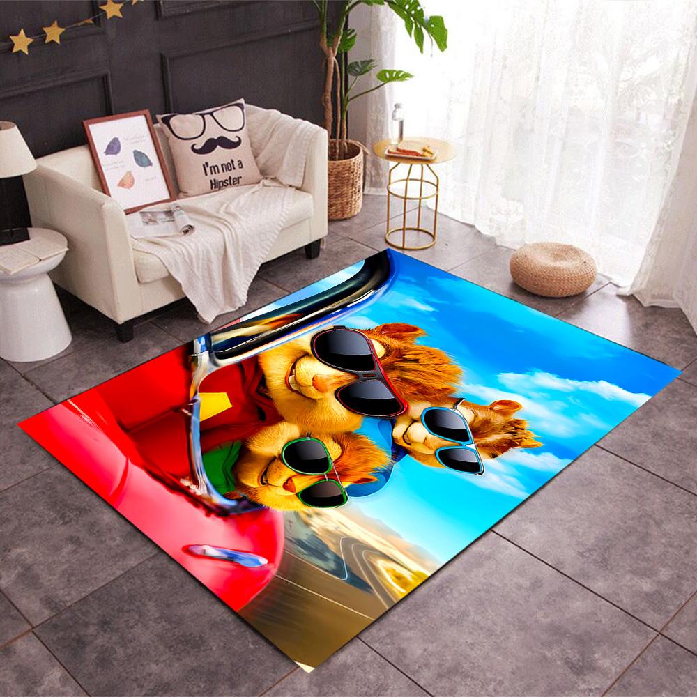 Train Adventure Journey Themed Anti-Slip Rugs - Polyester Home Decor, Suitable for Bedrooms, Living Rooms, Doorways, Studios, and Decorations