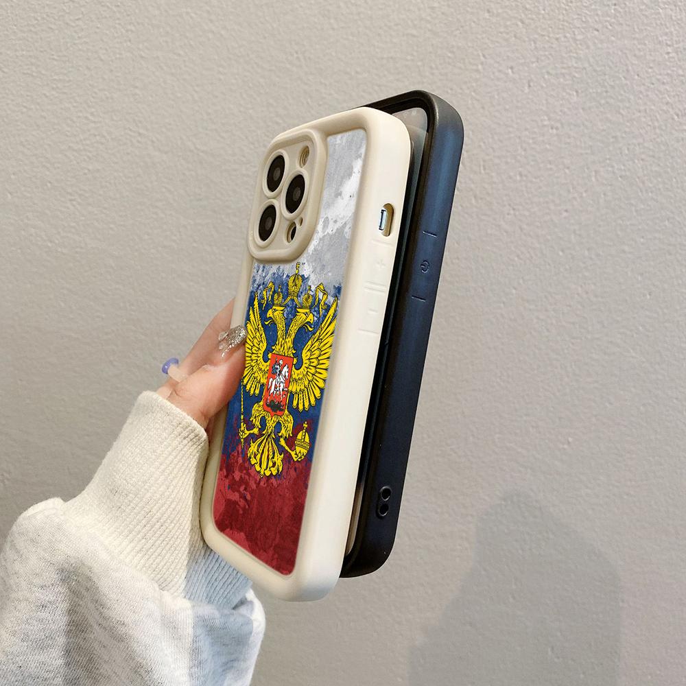 LZ15 Emblem of Russia design Silicone Phone Case for Xiaomi 11 Lite 5G 14T Redmi 14C 13C A3 Note 12 11 9 10 13 Pro Plus Shockproof Back Cover