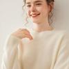 Women's Cashmere Drop Shoulder Sweater - 2025 Autumn/Winter Collection, Thickened Loose Fit, Low Round Neck Pullover.