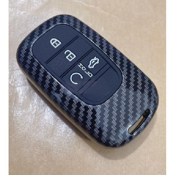 Fit Honda CR-V Civic Accord 4 Button Carbon Fiber Remote Key Fob ABS Case Cover