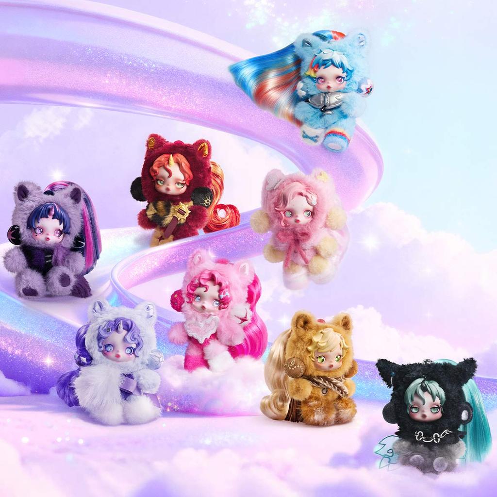 POP MART SKULLPANDA × My Little Pony Series Plush Doll Pendant Blind Box