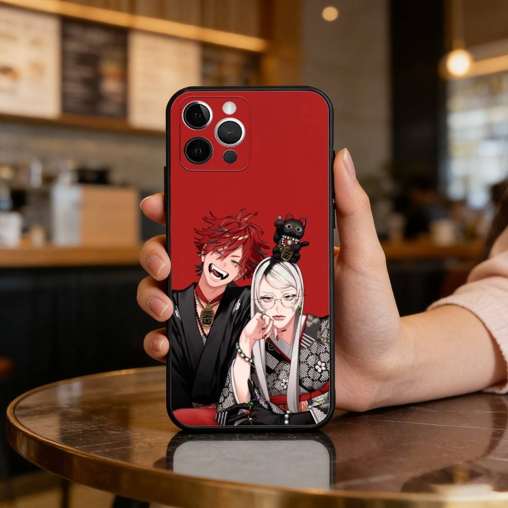 

C-Comics G-Gokurakugai Soft Silicone Black Cover,Phone Case For iPhone 17,16,15,14,13,12,11 Plus,Pro Max,XS iPhone15pro