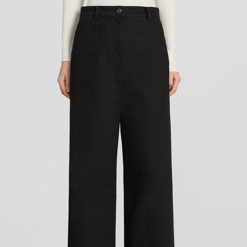 She S miSS Wide Cotton pantS With Flap pocketS SwwSlp11100 Bk