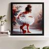 New Arrival 5D DIY Full Circle Diamond Painting "Little Girl" Embroidery Cross Stitch Home Decor Gift