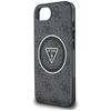Etui Guess Iml Metal Glitter 4G Circle   Triangle Magsafe Do Iphone 16E Czarny