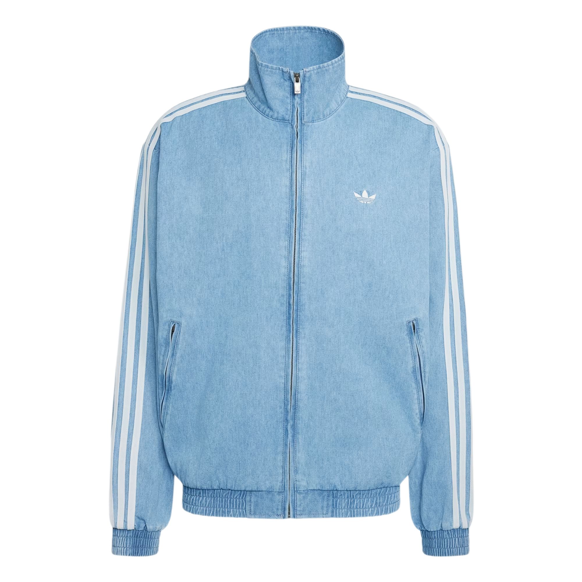 Adidas Originals Firebird Sports Stripe Zip Long Sleeve Denim Jacket Men jackets KX1196 L