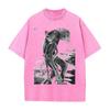 Maglietta Grafica Anime BEASTARS Rouis Ibuki da Uomo a Manica Corta Abbigliamento Casual Maglietta in Cotone Maglietta Lavata Vintage Top Harajuku