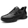 Fashion Designer Men's Genuine Leather Oxford Casual Shoes Outdoor Lightweight Hollow Out Shoes Men's Thick Soled Sneakers Mo-53
