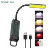 COB Work Light USB Rechargeable Led Work Light with 360° Swivel Hose Magnetic Hanging Hook for Camping Car Repair Emergency