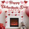 Valentine's Day Heart,shaped Banner Party Decorations Valentine's Day Garland Banners Proposal Decorations