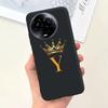 For Realme 11 5G Case Cute Crown Letters Silicone Soft TPU Shockproof Cover For Realme 11X 5G RMX3785 Funda Realme11 Phone Cases