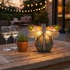 Automatic Dusk to Dawn Light Solar Powered Dragonfly Garden Light, Statue Decorative Courtyard Lamp, LED for Yard Patio Warm