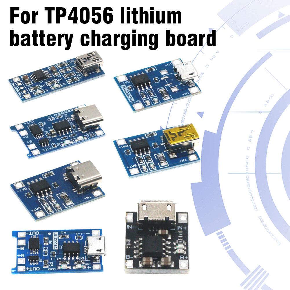 5V 1A TYPE-C Micro USB 18650 TC4056A Lithium Battery Charging Board TP4056