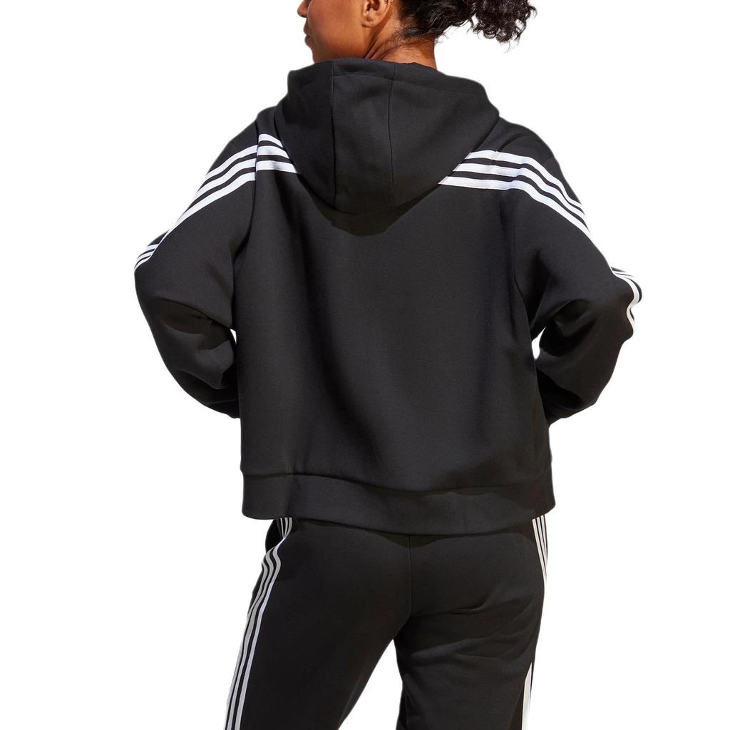adidas Women's Future Icons 3-Stripes Full-Zip Hoodie Black HT4715