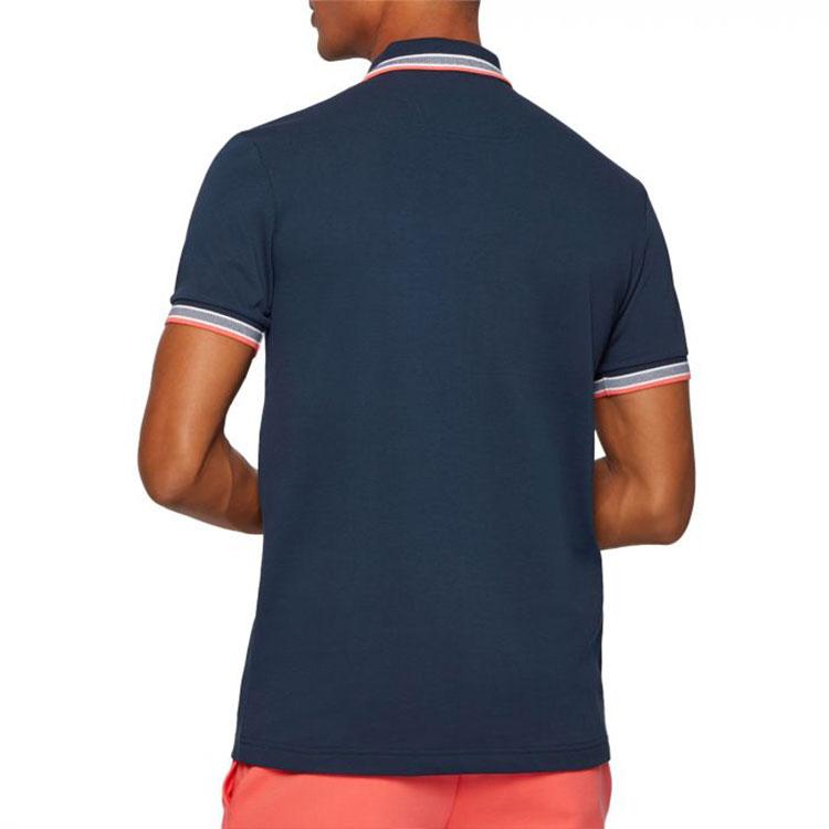 HUGO BOSS Short Sleeved Polo Shirt Men's Dark Blue 50398302-408