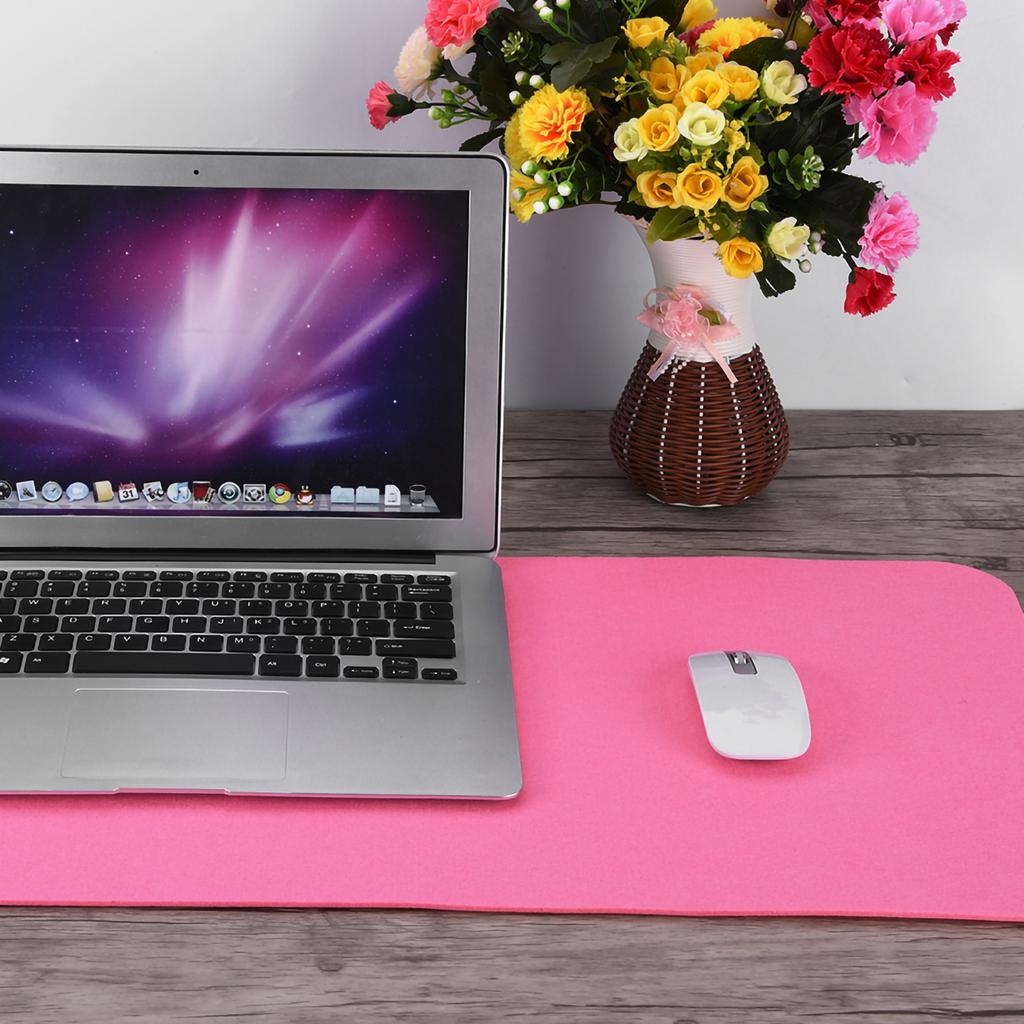 68x33cm Polyester Table Mouse Pad Office Desk Laptop Mat Anti Static Computer PC Pads Pink