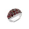 Light Luxury Natural Garnet Women's Ring 925 Sterling Silver Real Gemstones Fine Jewelry for Anniversary And Proposal Gifts