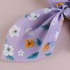 Hair Band Floral Print Bunny Ears Shape Elastic Hair Tie No Irritating Scalp Hair Rope Versatile Hair