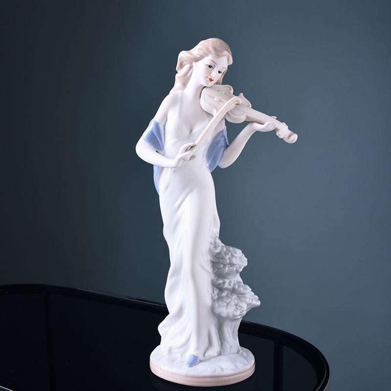 Ornamente Ceramice Femeie Occidentală pentru Decorul Casei Europene - Living, Vin și Cabinete TV