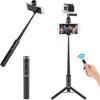 Velbon Smartphone/camera Tripod; Coleman Selfie Multi Stand Black OTH-AB202BK with Wireless Remote Control and Camera Screw; Compatible with iPhone 15