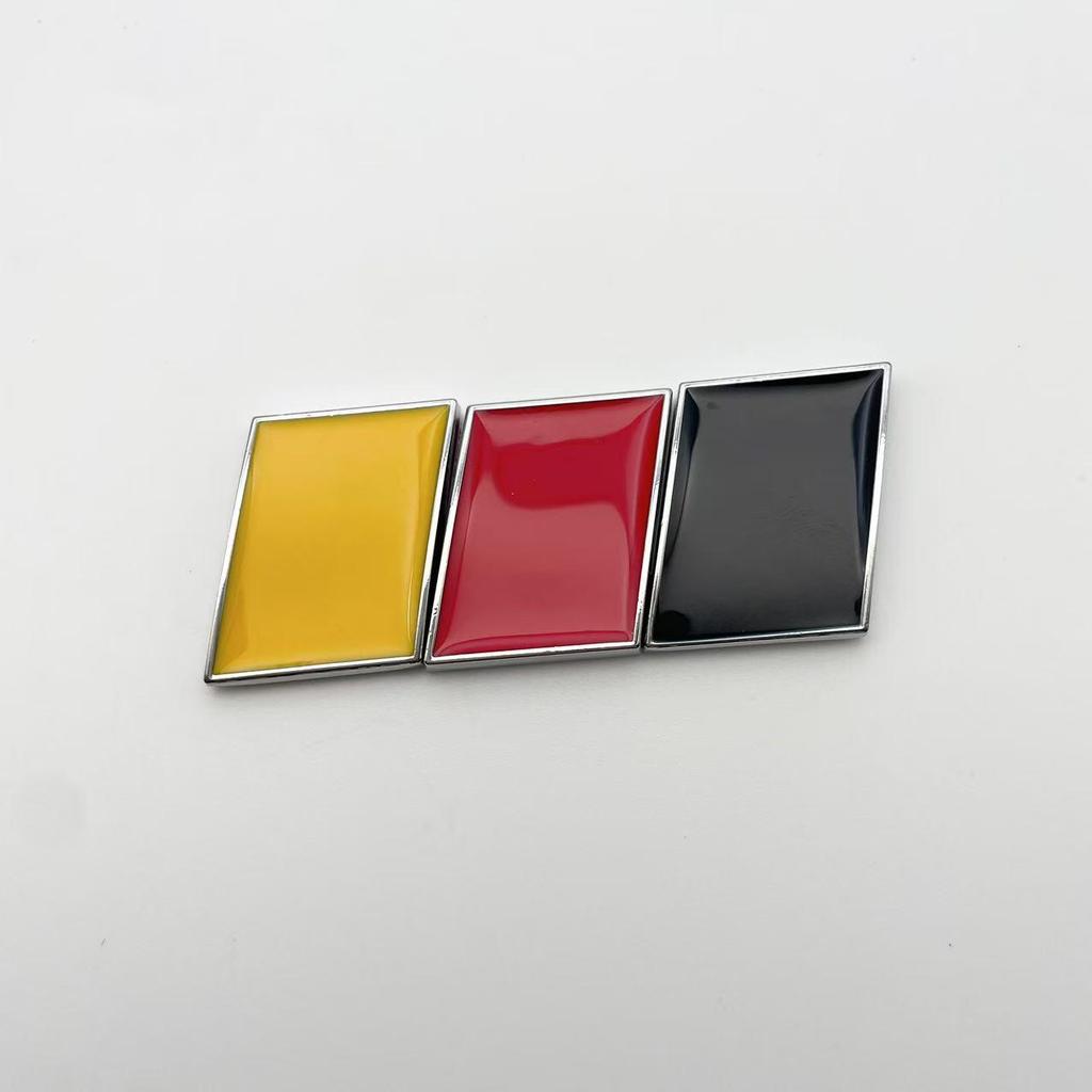 Cross-border National Flag Sticker Set: Germany, Italy, France - Creative Metal Car Stickers