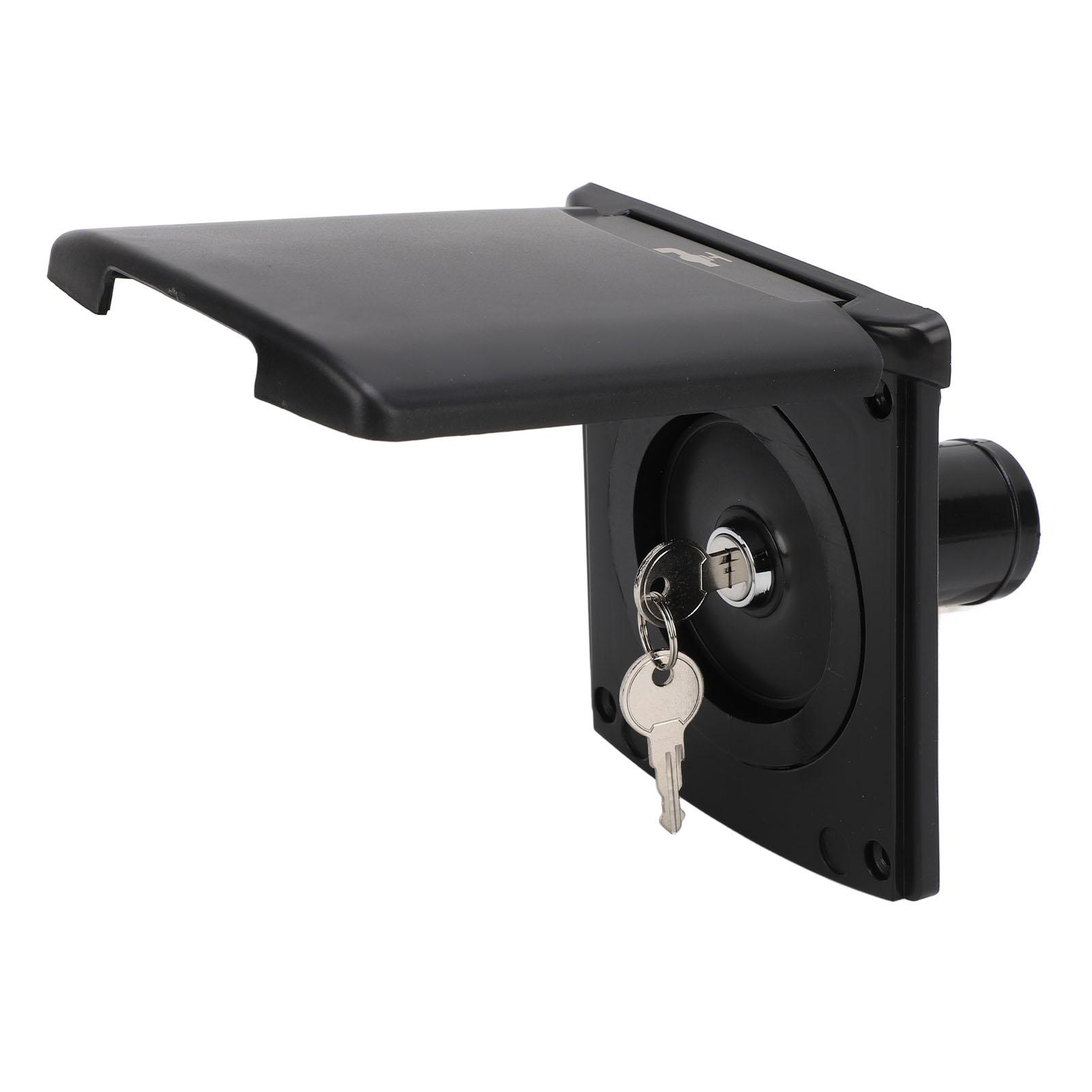 

Люк для залива воды в автодом с магнитной крышкой и замком, пылезащитный квадратный люк для залива воды в трейлер, вход из АБС-пластика