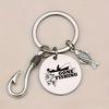 1pc Fishing Enthusiast Keychain with Fish Hook & Lure Charms - "Gone Fishing" Engraved, Ideal Gift for Father'S Day or Christmas, Fishing Accessories