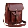 Real Goat Men's Leather iPad Bag | Vintage Leather Brown Travel Messenger Bag