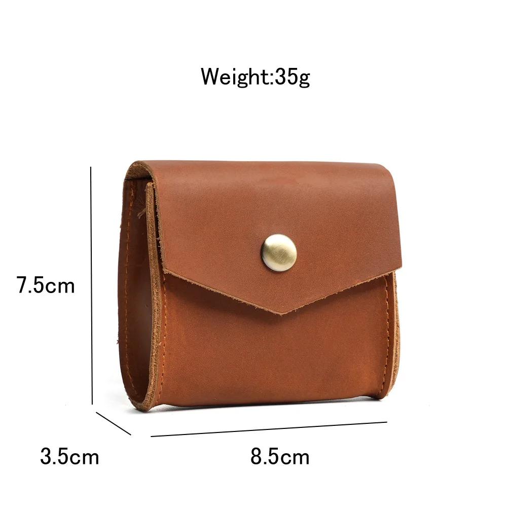 Leather Card Holder Minimalist Wallet Handmade Coin holders Compact Leather coin purses Front Pocket Wallet for Men & Women