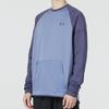 Under Armour Rush All Purpose Crew Color Block Large Pocket Logo Sports Casual Round Neck Loose Long Sleeve T-Shirt Men T-Shirts Blue 1376293-767