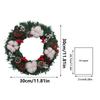 Christmas Wreath Decor - Wreath For Front Door Winter Welcome Sign Welcome Outdoor Gifts Fall Fireplace Snowflake Artificial Garland Wedding Wreath