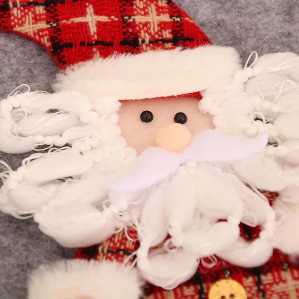 New Large 3D Doll Christmas Socks Festival Decorations Children's Gift Bags Candy Bags