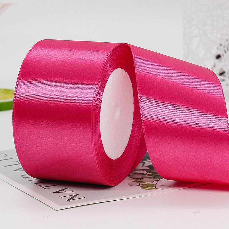 

Атласная лента 50 мм для рукоделия, бант, подарочная упаковка ручной работы, вечерние, свадебные, цветочные, ремесленные, швейные украшения, длина 22 метра ribbon 50mm