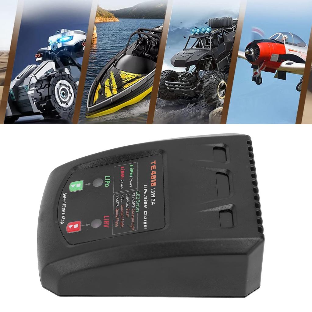 18W LiHV Charger High Voltage 2S 3S 4S Battery Balance Charger for Airplanes Cars Boats Toy