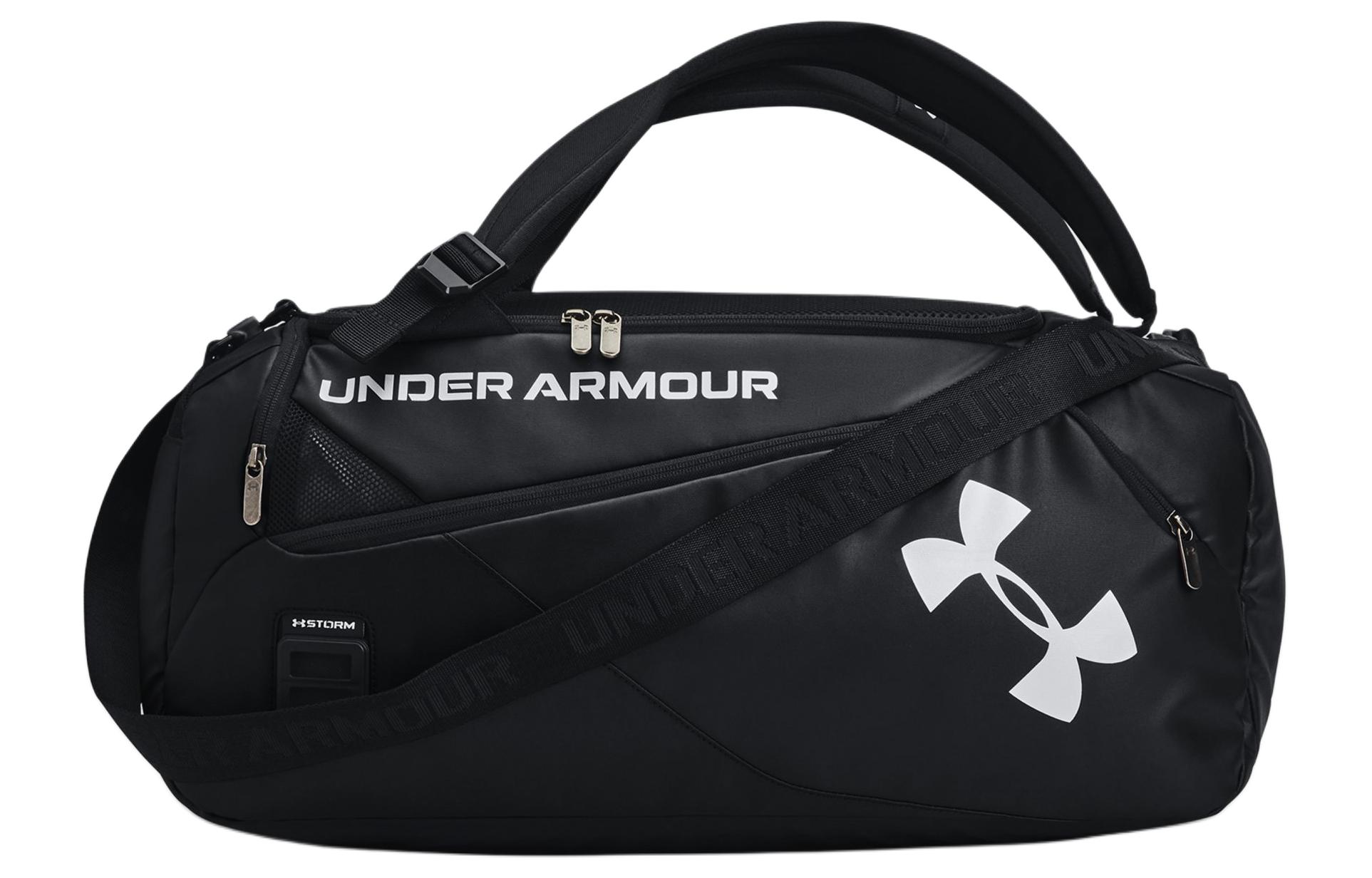 Under Armour Polyester Backpack Handbag Gym Bag Small Unisex Black 1361225-001 Small