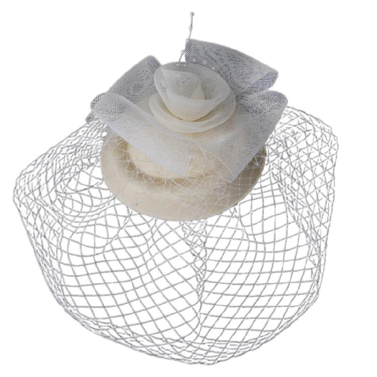 

Mesh Detail Hairclip Headdress For Women User Friendly Fashionable Headwear Stylish Clip Hairpin For Celebration бежевий