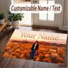 Custom Name Crystal Velvet Rug,Benson Boone Comfortable Anti Slip Floor Mat For Room Decoration