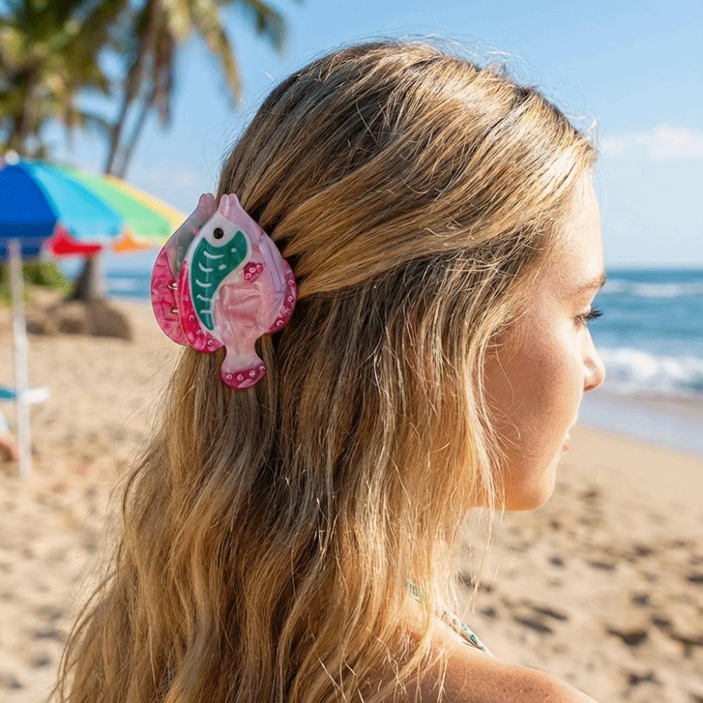 Dolphin Shark Clip Cartoon Acetic Acid Hair Claw Sweet Fish Hair Claw  Daily