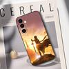 A-Asuna K-Kirito Phone Case For Samsung Galaxy A73,A72,A71,A70,A53,A52,A51,Soft Silicone Black Cover