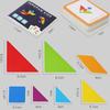 Gioco da Tavolo Puzzle Tangram in Legno da 60 Pezzi Gioco Educativo Montessori per Bambini per Imparare Geometria Matematica e Migliorare le Abilità Cognitive