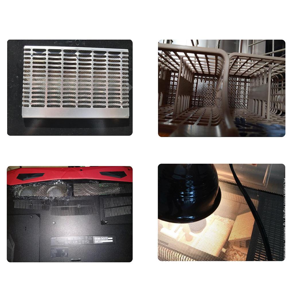 Stainless Steel Mesh Set of 6 304 Material 20 Mesh for Ventilation Grilles for Light Shaft Covers and Window Grilles