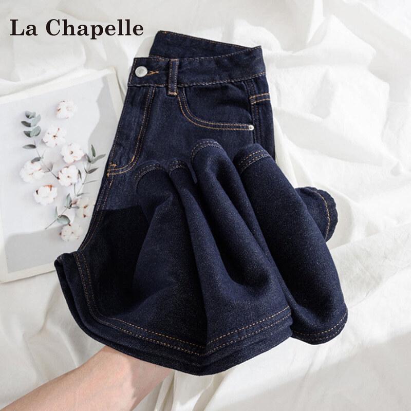 

Женские джинсы La Chapelle с высокой талией, прямые, широкие L