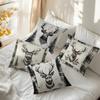 Decorazioni per la Casa Teste di Cervo & Fantasia Foresta Copricuscini Fantasia Copricuscino Adatto per Divano Camera da Letto Auto
