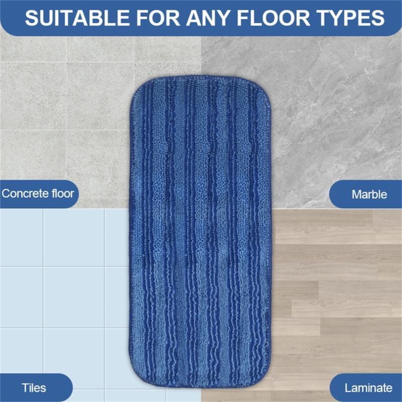 6Pieces Reusable Wet Jet Pads for SwifferWet Jet Mop Microfiber Mop Refill for Wet Mopping Cloths Washable Mop Pads
